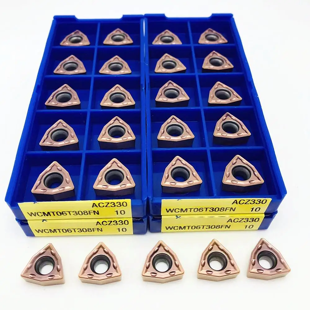 Turning insert WCMT06T308 FN ACZ330 milling CNC lathe parts tool WCMT 06T308 insert for U drilling lathe insert WCMT
Turning insert WCMT06T308 FN ACZ330 milling CNC lathe parts tool WCMT 06T308 insert for U drilling lathe insert WCMT