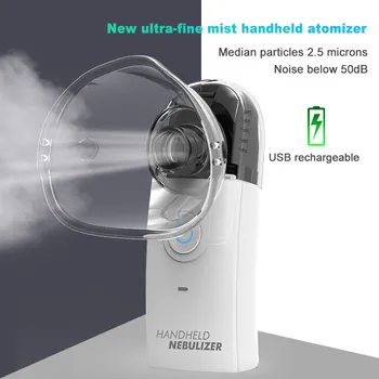 Portable Ultrasonic Nebulizer Mini Handheld Inhaler Respirator Humidifier Kit Health Care Children Home Atomizer
Portable Ultrasonic Nebulizer Mini Handheld Inhaler Respirator Humidifier Kit Health Care Children Home Atomizer