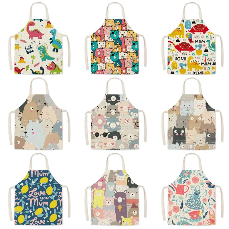 Cartoon waterproof & oil resistant Apron Fabric linen printed bodice overalls apron Home Cooking Baking Bibs Cleaning Tools
Cartoon waterproof & oil resistant Apron Fabric linen printed bodice overalls apron Home Cooking Baking Bibs Cleaning Tools