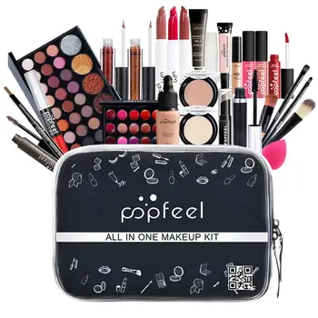 ALL IN ONE Makeup Kit Eyeshadow, Lip Gloss, Lipstick, Makeup Brushes, Eyebrow, Concealer With Makeup Bag 30PCS
ALL IN ONE Makeup Kit Eyeshadow, Lip Gloss, Lipstick, Makeup Brushes, Eyebrow, Concealer With Makeup Bag 30PCS