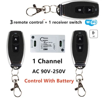 Wireless Wifi Light Switch Universal 433Mhz 10A RF Smart Home Module Remote Control Switch For Via iOS Android App
Wireless Wifi Light Switch Universal 433Mhz 10A RF Smart Home Module Remote Control Switch For Via iOS Android App