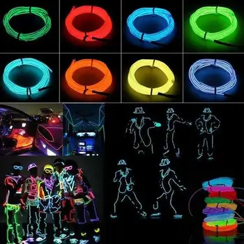 EL Wire Light ABS 3V Christmas Lamp Car Neon Glow Light Xmas Practical Cold Light Suit Rope 5M High Quality Durable
EL Wire Light ABS 3V Christmas Lamp Car Neon Glow Light Xmas Practical Cold Light Suit Rope 5M High Quality Durable
