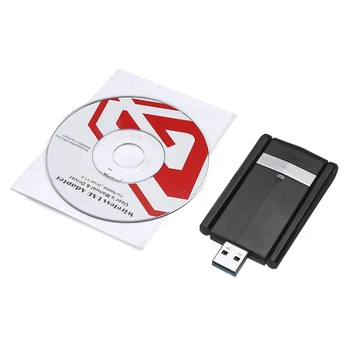 1200Mbps USB Wireless Network Card WiFi LAN Adapter For Laptop PC Dual Band 2.4GHz-5.8GHz Wireless Wifi Dongle Antenna
1200Mbps USB Wireless Network Card WiFi LAN Adapter For Laptop PC Dual Band 2.4GHz-5.8GHz Wireless Wifi Dongle Antenna