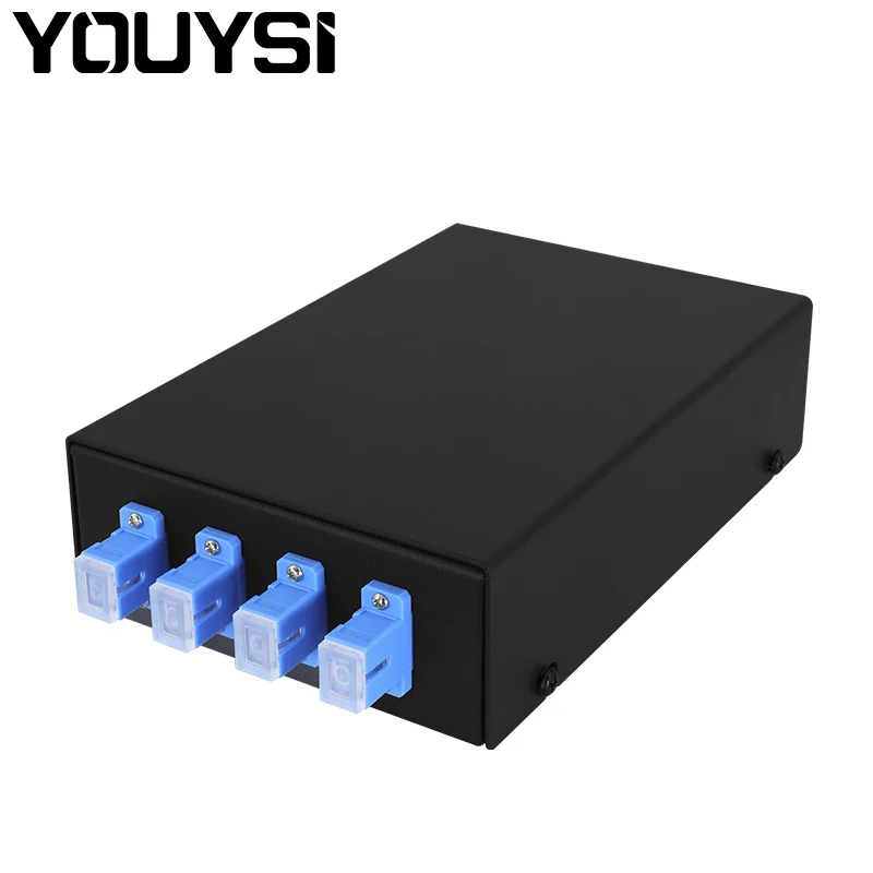 4 Port UPC/APC Fiber Patch Panel Desktop Pigtail Optical Fiber Terminal Box with SC FC LC Pigtail
4 Port UPC/APC Fiber Patch Panel Desktop Pigtail Optical Fiber Terminal Box with SC FC LC Pigtail