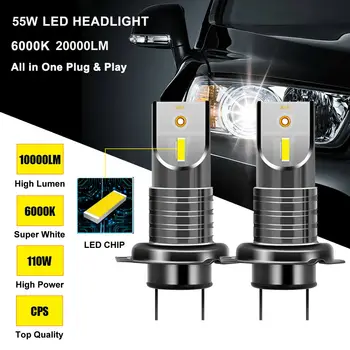 1 Pair H7 110W 5050 CSP LED Headlight Bulb Lamp 20000LM 6000K Waterproof 9V-32V
1 Pair H7 110W 5050 CSP LED Headlight Bulb Lamp 20000LM 6000K Waterproof 9V-32V
