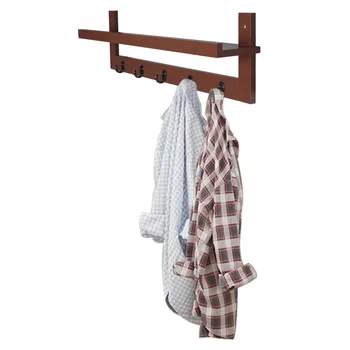 Wall-Mounted Coat Rack Shelf Hat Hook Hanger Organizer Wooden with 5 Metal Hooks for Door Hallway Bathroom Living-room Bedroom
Wall-Mounted Coat Rack Shelf Hat Hook Hanger Organizer Wooden with 5 Metal Hooks for Door Hallway Bathroom Living-room Bedroom