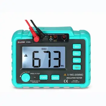 VC60B+ 1000V Digital Auto Range Insulation Resistance Meter Tester Megohmmeter Megger High Voltage LED Indication 1999 Counts
VC60B+ 1000V Digital Auto Range Insulation Resistance Meter Tester Megohmmeter Megger High Voltage LED Indication 1999 Counts