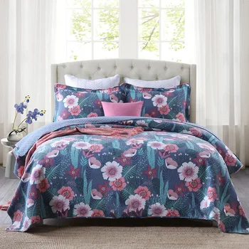 CHAUSUB Flower Print Quilt Set 3pcs Cotton Quilting Bedspread Bed Cover Sheets Pillow Case King Queen Size 230x250cm Coverlets
CHAUSUB Flower Print Quilt Set 3pcs Cotton Quilting Bedspread Bed Cover Sheets Pillow Case King Queen Size 230x250cm Coverlets