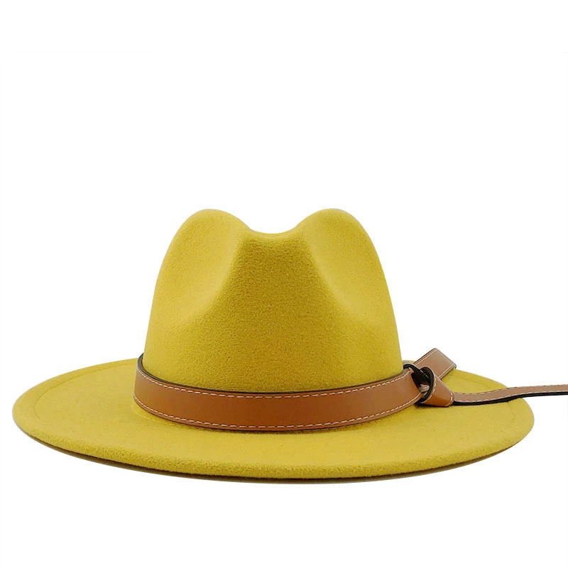 Фетровая шляпа для мужчин и женщин шерстяная шапка сомбреро джаз котелок