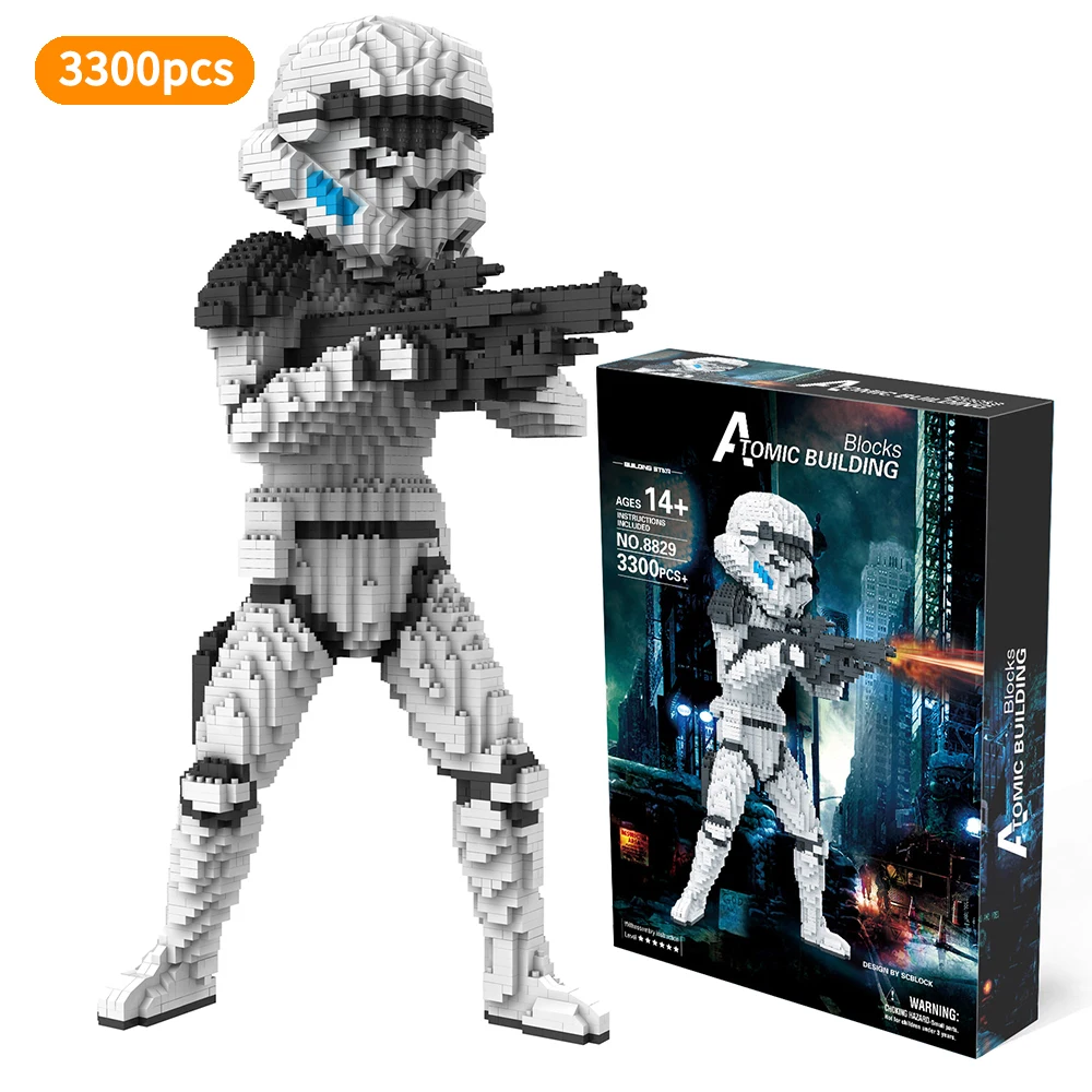 Space Wars Storm Soldiers troopers Darth movie star Vader figures model micro diamond building block nanobricks toys for gifts
Space Wars Storm Soldiers troopers Darth movie star Vader figures model micro diamond building block nanobricks toys for gifts