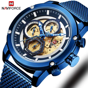 2020 New NAVIFORCE Analog Quartz Watches Men Luxury Brand Stainless Steel Sports Men's Watches Waterproof Man Watch Sport
2020 New NAVIFORCE Analog Quartz Watches Men Luxury Brand Stainless Steel Sports Men's Watches Waterproof Man Watch Sport