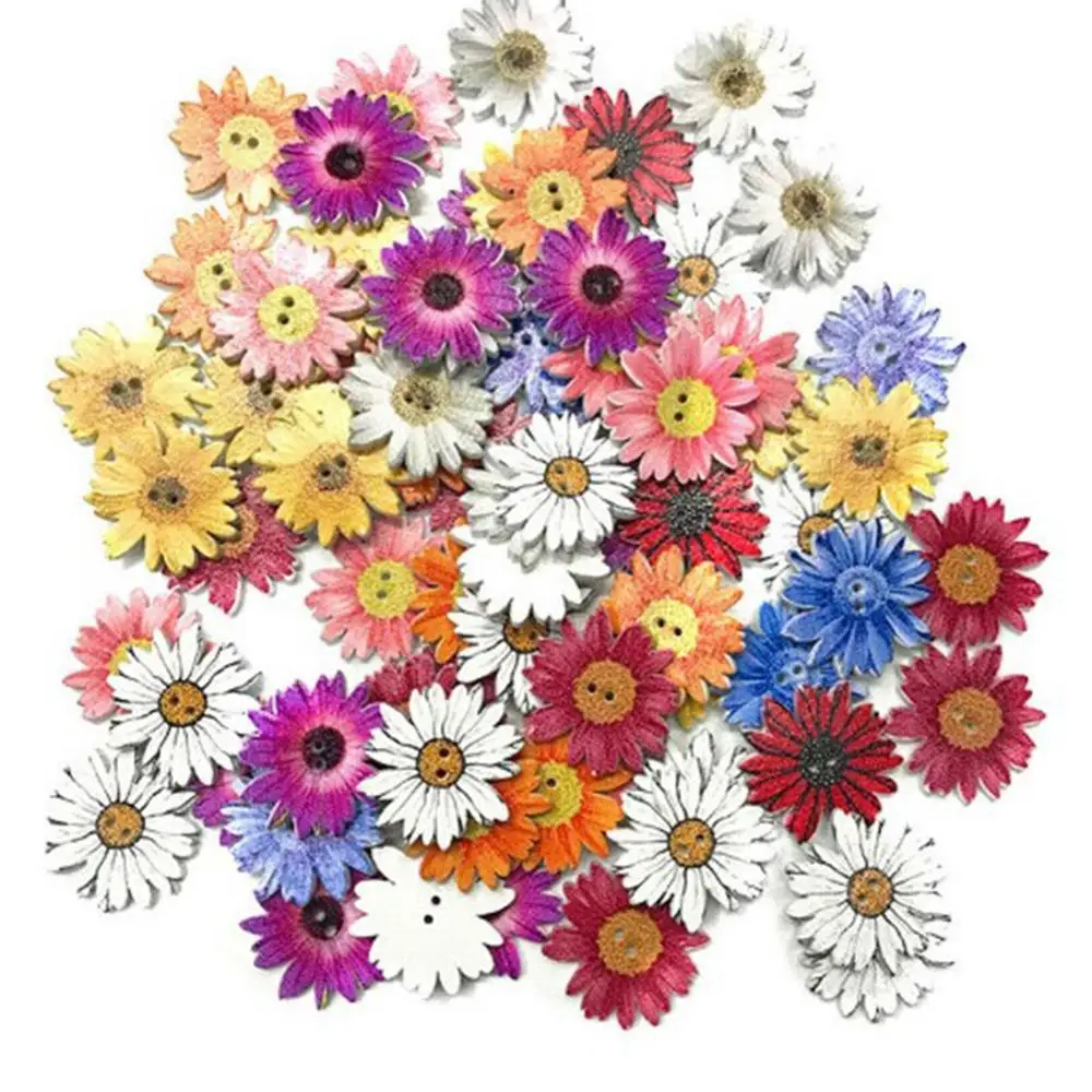 50pcs wooden chrysanthemum button cute flower DIY handmade accessories decoratives Stud Cloth Button Press Machine Sewing Tool
50pcs wooden chrysanthemum button cute flower DIY handmade accessories decoratives Stud Cloth Button Press Machine Sewing Tool