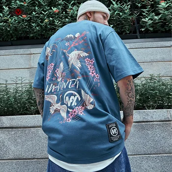 Hip Hop Embroidery Crane Cotton T Shirts Men Wintersweet Flower Print Oversize Streetwear Tees Graphic Cartoon Tops Plus Size
Hip Hop Embroidery Crane Cotton T Shirts Men Wintersweet Flower Print Oversize Streetwear Tees Graphic Cartoon Tops Plus Size