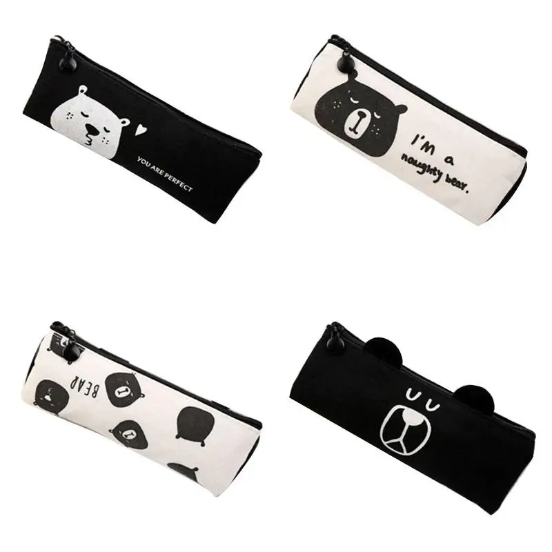 Zero Wallet Stationery Cases Stationery Bag Pencil Pouch Canvas Black Cubs Canvas Case Zipper Bear Shape
Zero Wallet Stationery Cases Stationery Bag Pencil Pouch Canvas Black Cubs Canvas Case Zipper Bear Shape