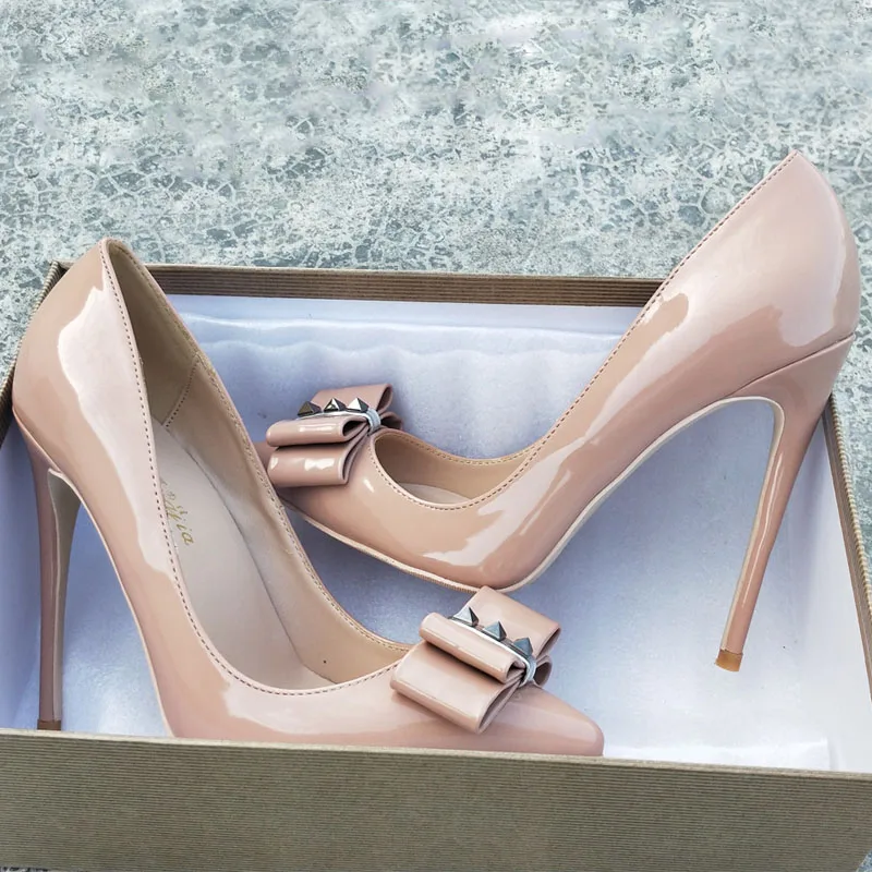 Keshangjia Nude Rivets High Heels Women Office Lady High Heels Shoes Classic Sharp Butterfly Knot High Heels Party Dress showe
Keshangjia Nude Rivets High Heels Women Office Lady High Heels Shoes Classic Sharp Butterfly Knot High Heels Party Dress showe