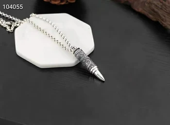 Dragon Pattern Bullet Necklace From Ancient China Detachable Pendant S925 Sterling Silver Men's Strong Logo Statement Necklace
Dragon Pattern Bullet Necklace From Ancient China Detachable Pendant S925 Sterling Silver Men's Strong Logo Statement Necklace