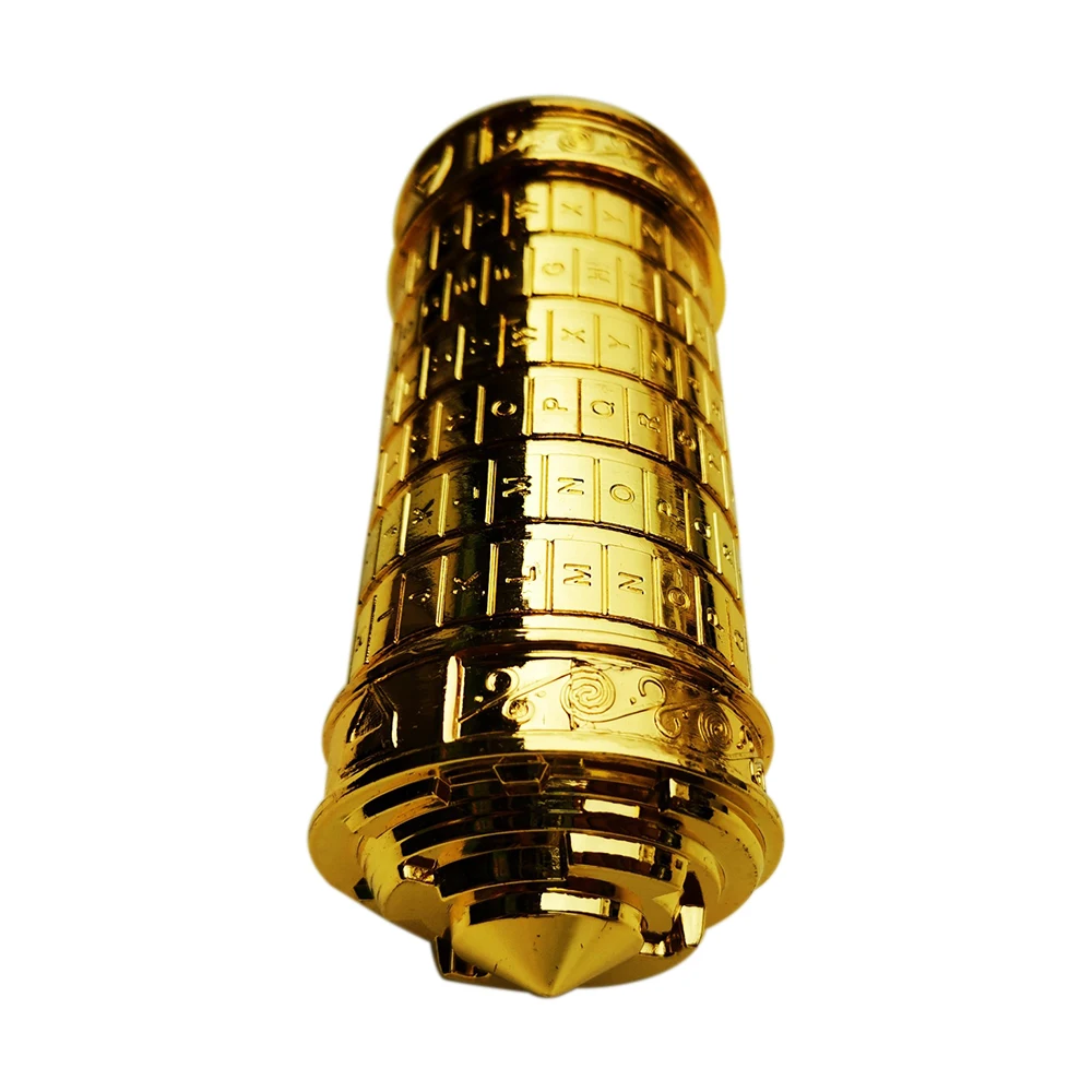 New Password Cylinder Lock Golden Alphabet Letter Password Combination Lock Retro Valentine's Day Birthday Gift Letter Lockbox
New Password Cylinder Lock Golden Alphabet Letter Password Combination Lock Retro Valentine's Day Birthday Gift Letter Lockbox
