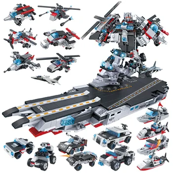 Cogo 13020 8in2 Military Fighter Car Helicopter Ship Robot Aircraft Building Blocks Compatible with carrier Bricks Children Toys
Cogo 13020 8in2 Military Fighter Car Helicopter Ship Robot Aircraft Building Blocks Compatible with carrier Bricks Children Toys