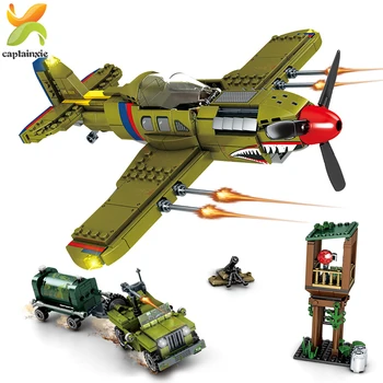 649pcs WW2 US Army P-40 Fighter Pearl Harbor Building Blocks Helicopter Army Educational Bricks Toys For Children Boy
649pcs WW2 US Army P-40 Fighter Pearl Harbor Building Blocks Helicopter Army Educational Bricks Toys For Children Boy