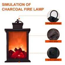 LED Fireplace Lantern Flame Effect AA Battery Operated Lamp with Timer Hanging Ring for Home Xmas Decor Crafts Living Room Decor
LED Fireplace Lantern Flame Effect AA Battery Operated Lamp with Timer Hanging Ring for Home Xmas Decor Crafts Living Room Decor