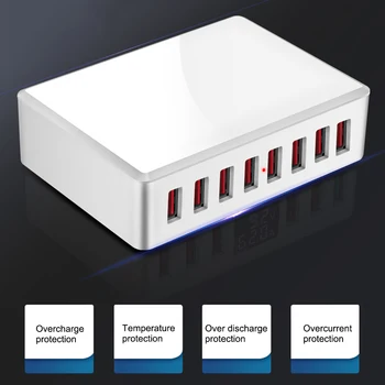 Quick Charge 3.0 Smart USB Type C Charger Station Led Display Fast Charging Phone Tablet USB Charger For iPhone Samsung Adapter
Quick Charge 3.0 Smart USB Type C Charger Station Led Display Fast Charging Phone Tablet USB Charger For iPhone Samsung Adapter