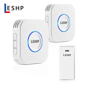 LESHP Music Wireless Doorbell 150M Long-distance Remote Control Night Light 58 pieces Chord Music with 2 US Plug
LESHP Music Wireless Doorbell 150M Long-distance Remote Control Night Light 58 pieces Chord Music with 2 US Plug