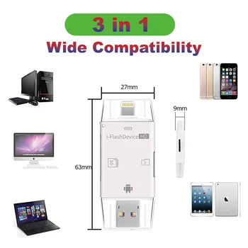 All in 1 SD Card Reader Microsd USB C TF Card Adapter SDHC Type C OTG Memory Card Reader For iPhone XS MAX XR 6 Android
All in 1 SD Card Reader Microsd USB C TF Card Adapter SDHC Type C OTG Memory Card Reader For iPhone XS MAX XR 6 Android