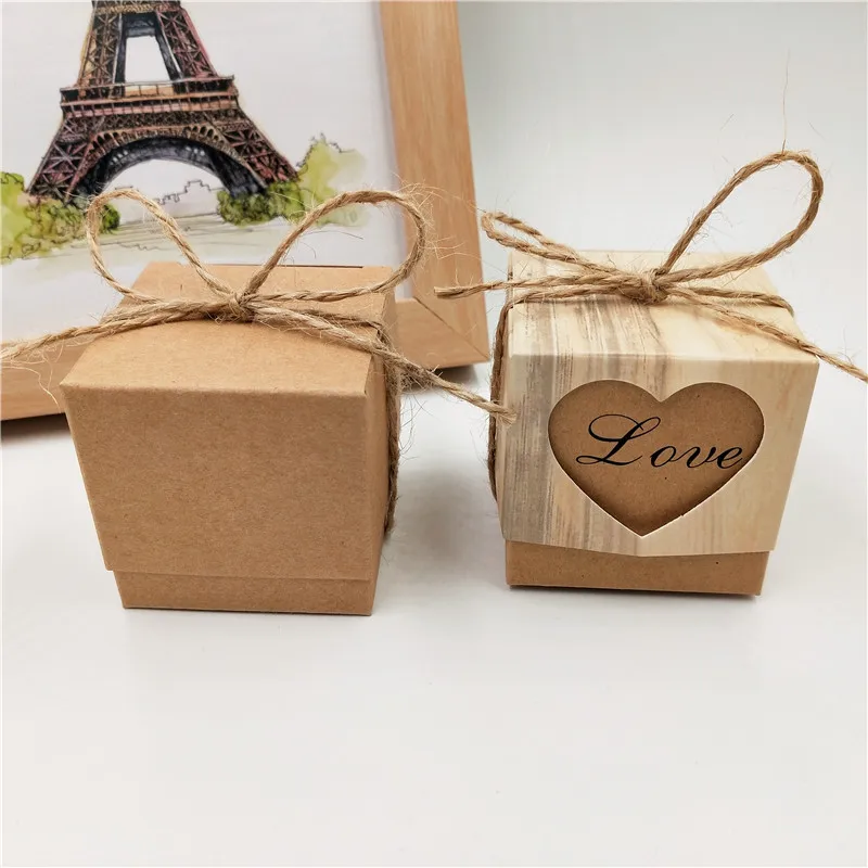 20Pcs Small Cube Kraft Paper Cardboard Boxes tie rope/ribbon Top and bottom covered cartons Wedding Supplies
20Pcs Small Cube Kraft Paper Cardboard Boxes tie rope/ribbon Top and bottom covered cartons Wedding Supplies