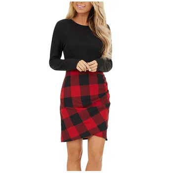 Fashion dress women dress Sexy Women Crews Neck Ruched Hem Bodycons Plaid Long Sleeve Short Mini Dresse платье Free Shipping D4
Fashion dress women dress Sexy Women Crews Neck Ruched Hem Bodycons Plaid Long Sleeve Short Mini Dresse платье Free Shipping D4