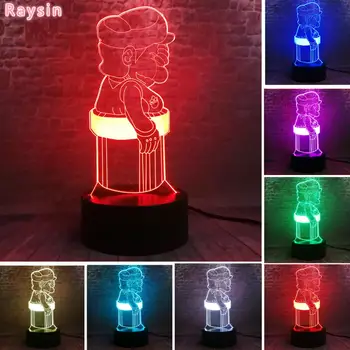Cartoon Game of Figure Super Mario Sadly Smart Touch LED Hologram 7 Colors Change Night Light Party Home Decor Child Xmas Gifts
Cartoon Game of Figure Super Mario Sadly Smart Touch LED Hologram 7 Colors Change Night Light Party Home Decor Child Xmas Gifts
