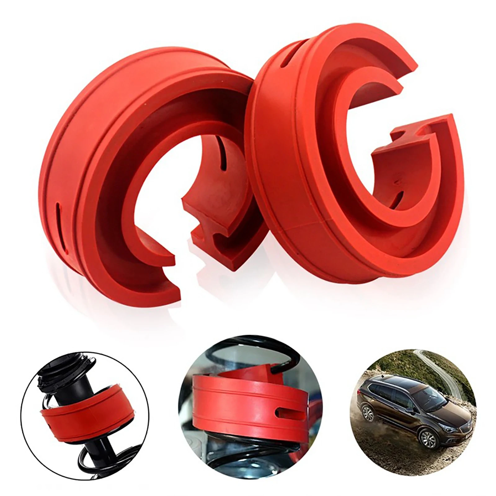 

2pcs Car Shock Absorber Spring Bumper Power Auto-buffers A/B/C/D/E/F Type Springs Bumpers Cushion Urethane For Cars goods Buffer