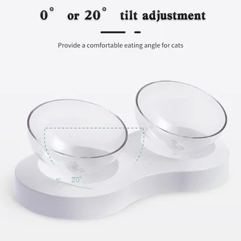 Cat Bowl With Raised Stand Pet Food And Water Bowls For Cats Dogs Feeders Cat Bowl Pet Supplies 0°/20° Tilt Neck Protection Bowl
Cat Bowl With Raised Stand Pet Food And Water Bowls For Cats Dogs Feeders Cat Bowl Pet Supplies 0°/20° Tilt Neck Protection Bowl