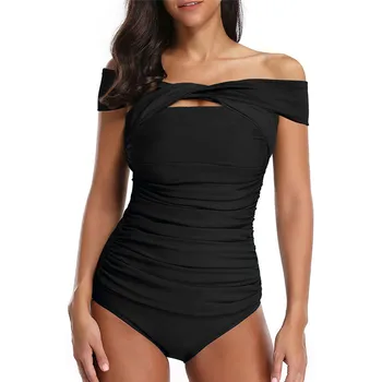 Sexy Off Shoulder Ruched One Piece Swimsuit for Women Hot Ladies Cross Over Cut Out One Piece Bathing Suit Plus Size
Sexy Off Shoulder Ruched One Piece Swimsuit for Women Hot Ladies Cross Over Cut Out One Piece Bathing Suit Plus Size