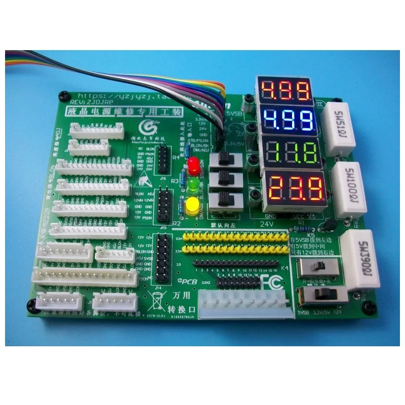 LCD TV motherboard analog controller power plate detection tool maintenance power-supply special tooling with digital display
LCD TV motherboard analog controller power plate detection tool maintenance power-supply special tooling with digital display