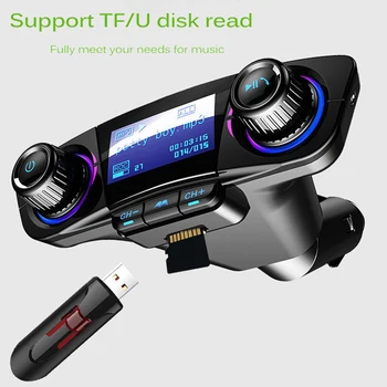 87.5-108.0MHZ Wireless In-Car Bluetooth FM Transmitter MP3 Radio Adapter Car Kit USB Charger 2020 Hot
87.5-108.0MHZ Wireless In-Car Bluetooth FM Transmitter MP3 Radio Adapter Car Kit USB Charger 2020 Hot