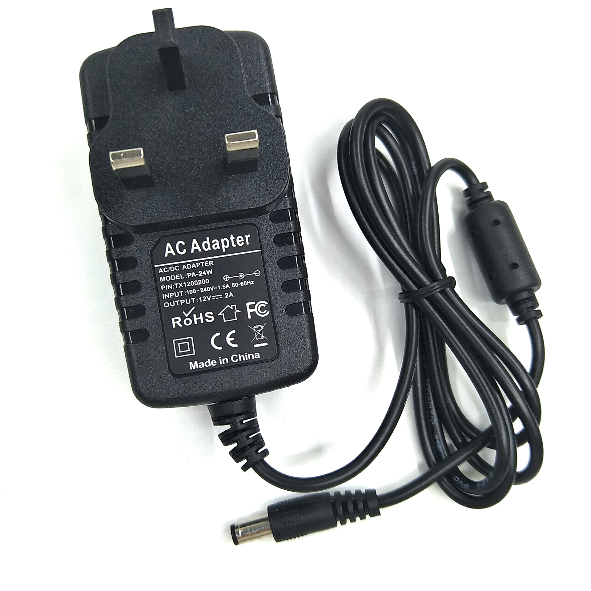 1PCS 24W UK Plug Driver Adapter AC110V 220V to DC 12V 2A 5.5*2.1mmLED Power Adapter For LED Strip Lights Transformer Adapter
1PCS 24W UK Plug Driver Adapter AC110V 220V to DC 12V 2A 5.5*2.1mmLED Power Adapter For LED Strip Lights Transformer Adapter
