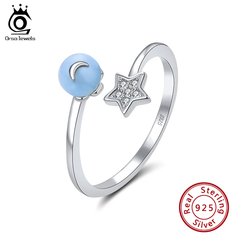 ORSA JEWELS AAAA Zircon Adjustable Aquamarine Finger Rings 925 Sterling Silver Moon Star Ring For Women Jewelry Gift OSR141 
ORSA JEWELS AAAA Zircon Adjustable Aquamarine Finger Rings 925 Sterling Silver Moon Star Ring For Women Jewelry Gift OSR141