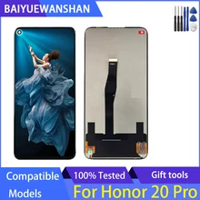 Bloc écran tactile LCD de remplacement avec châssis, 6.26 pouces, pour Huawei Honor 20 Pro YAL-AL10 YAL-L41=