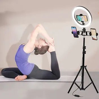 Dimmable LED Video Ring Light For Youtobe Makeup Live Studio Camera Photography Fill Light Selfie Phone Lamp with Tripod&Holder
Dimmable LED Video Ring Light For Youtobe Makeup Live Studio Camera Photography Fill Light Selfie Phone Lamp with Tripod&Holder