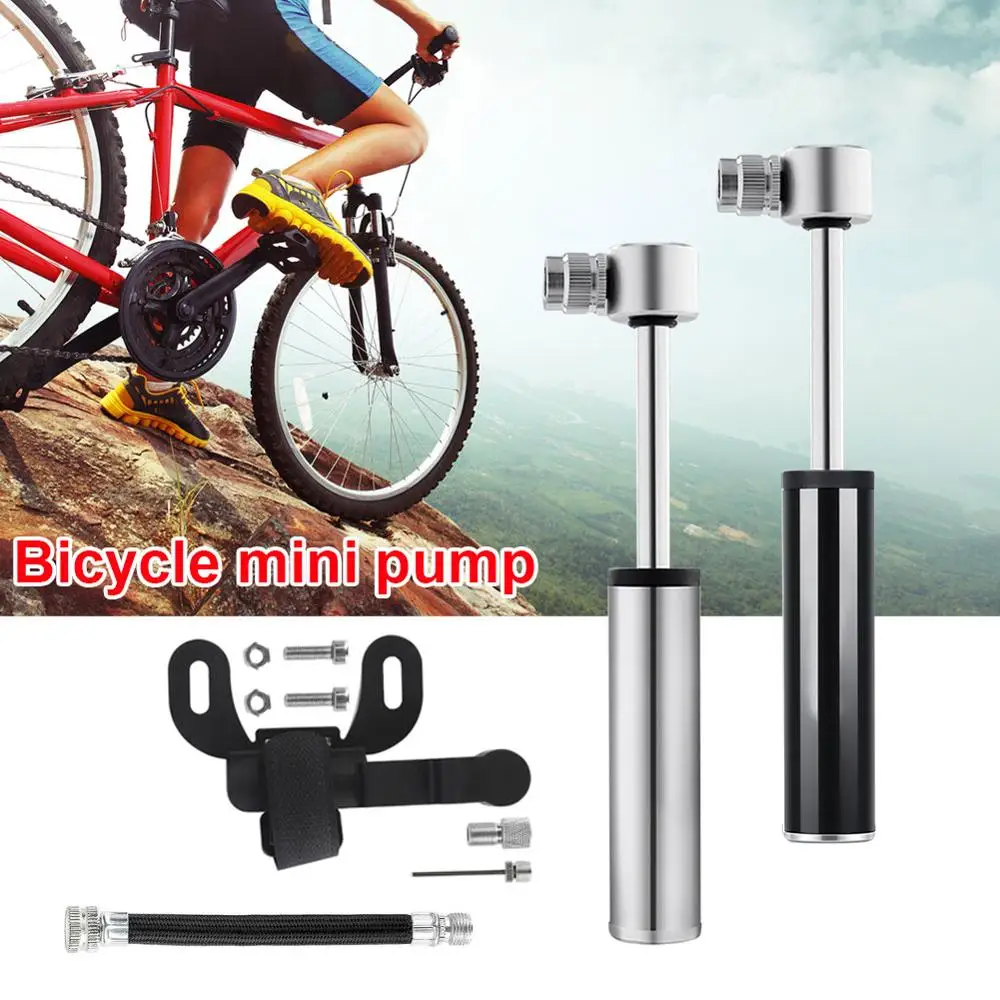 1PC Mini Bicycle Pump Aluminum Alloy Cycling Hand Mini Bicycle Pump Tire Air Inflator Valve Ball Needle Hose MTB Accessories
1PC Mini Bicycle Pump Aluminum Alloy Cycling Hand Mini Bicycle Pump Tire Air Inflator Valve Ball Needle Hose MTB Accessories