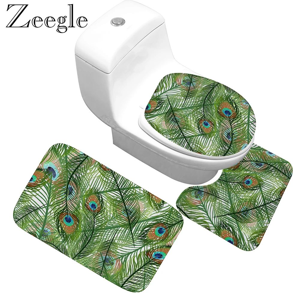 Zeegle 3pcs Bathroom Carpet Set Non-slip Shower Mat Toilet Rug Kitchen Carpet Absorbent Foot Mat Printed Washable Bath Mat Set
Zeegle 3pcs Bathroom Carpet Set Non-slip Shower Mat Toilet Rug Kitchen Carpet Absorbent Foot Mat Printed Washable Bath Mat Set