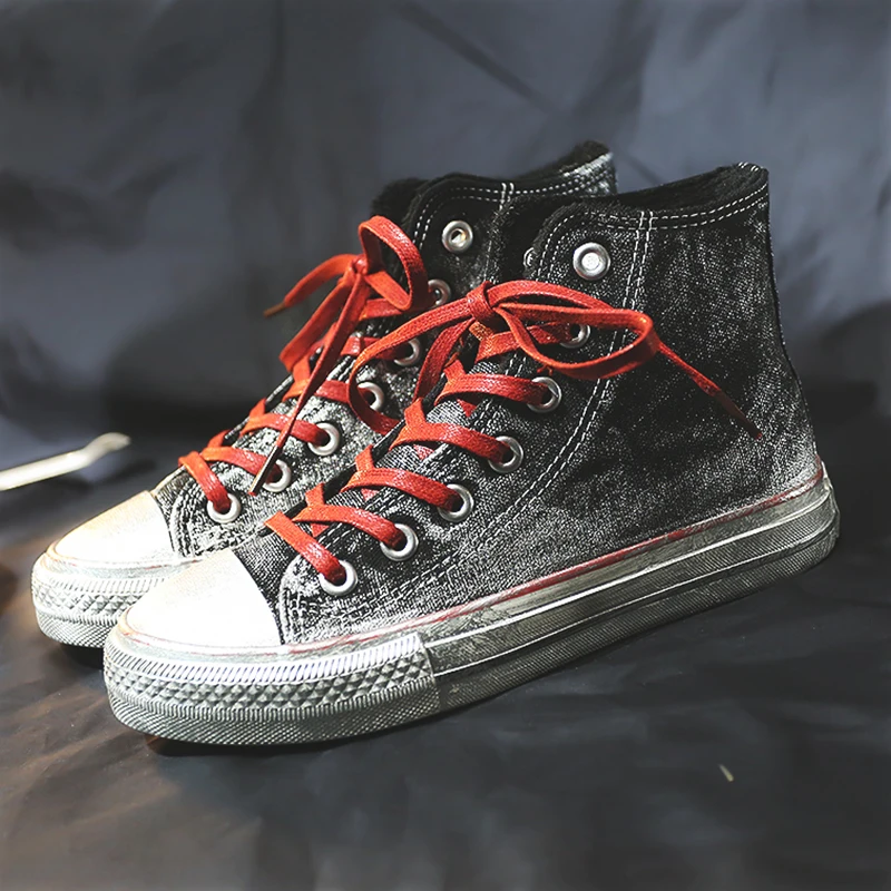 2019 winter high top warm women's shoes graffiti old dirty shoes Plush canvas shoes cotton shoes tide
2019 winter high top warm women's shoes graffiti old dirty shoes Plush canvas shoes cotton shoes tide