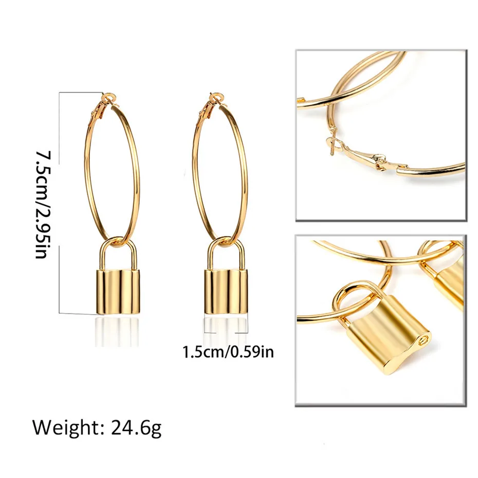 IngeSight-Z-Punk-Exaggerated-Geometric-Big-Round-Circle-Hoop-Earrings-Statement-Lock-Earrings-for-Women-Jewelry