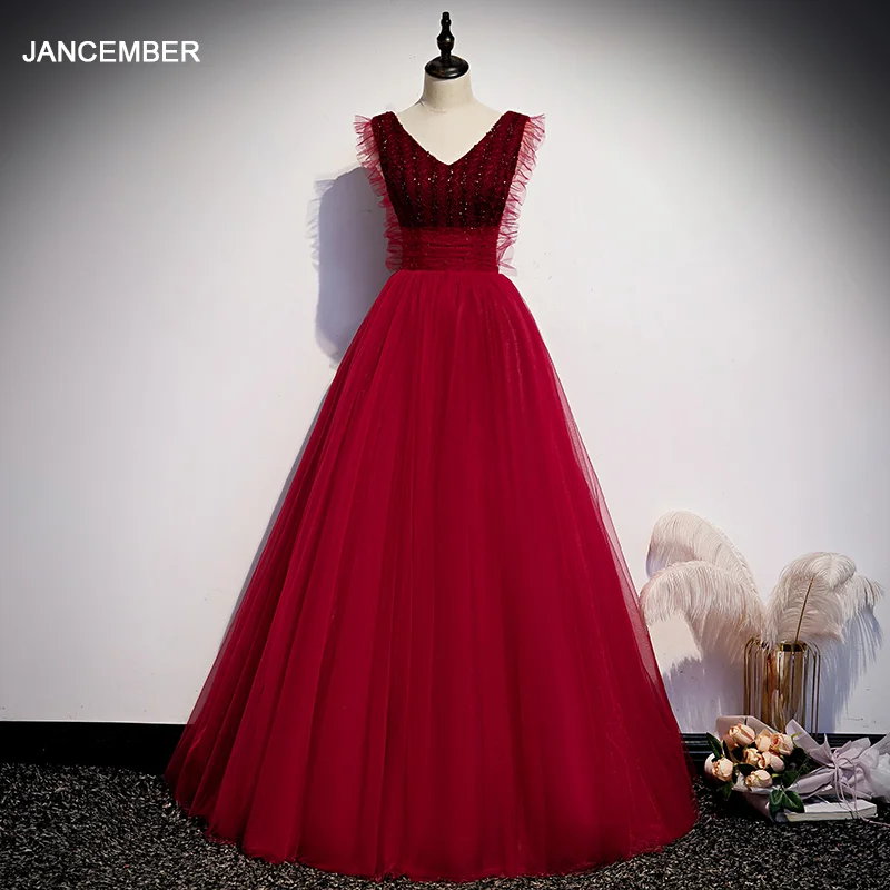 JANCEMBER WLN20074 Simple Pretty Red Tank With Sleeveless V-Neck Silky Smooth Evening Prom Dresses 2020 vestido festa
JANCEMBER WLN20074 Simple Pretty Red Tank With Sleeveless V-Neck Silky Smooth Evening Prom Dresses 2020 vestido festa