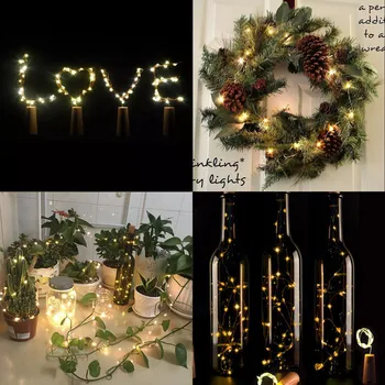 10pcs Bottle Lights 20 LED Garland LED Night Fairy Waterproof Warm White Wine Bottle Lights For Party Batteries Copper String 
10pcs Bottle Lights 20 LED Garland LED Night Fairy Waterproof Warm White Wine Bottle Lights For Party Batteries Copper String