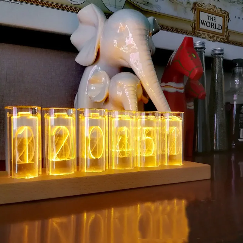 Time tube Glow tube Quasi-glow tube clock LED digital solid wood New Chinese night light bar atmosphere light
Time tube Glow tube Quasi-glow tube clock LED digital solid wood New Chinese night light bar atmosphere light