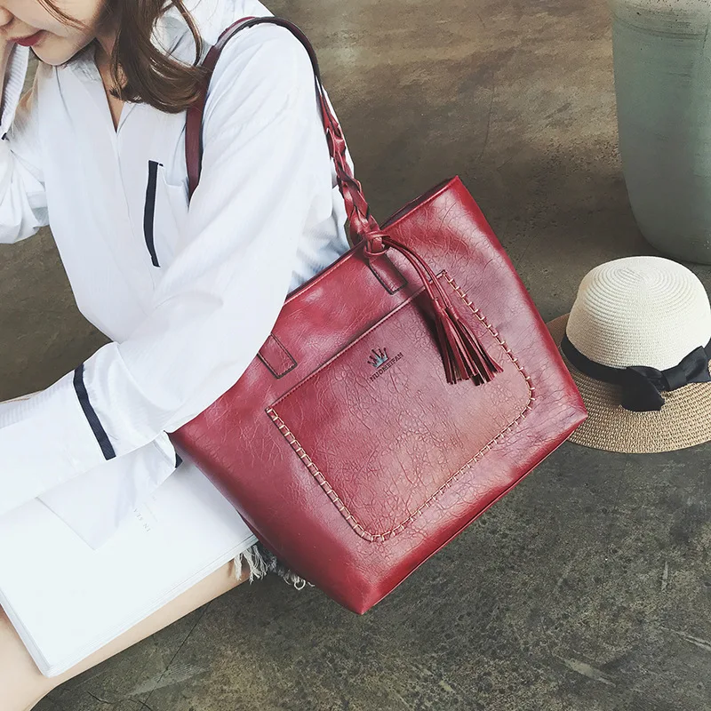 2019 Early Spring New Style WOMEN'S Bag Fashion Tassels Large Bag Portable Shoulder Bag Large Bag Bag Hair
2019 Early Spring New Style WOMEN'S Bag Fashion Tassels Large Bag Portable Shoulder Bag Large Bag Bag Hair