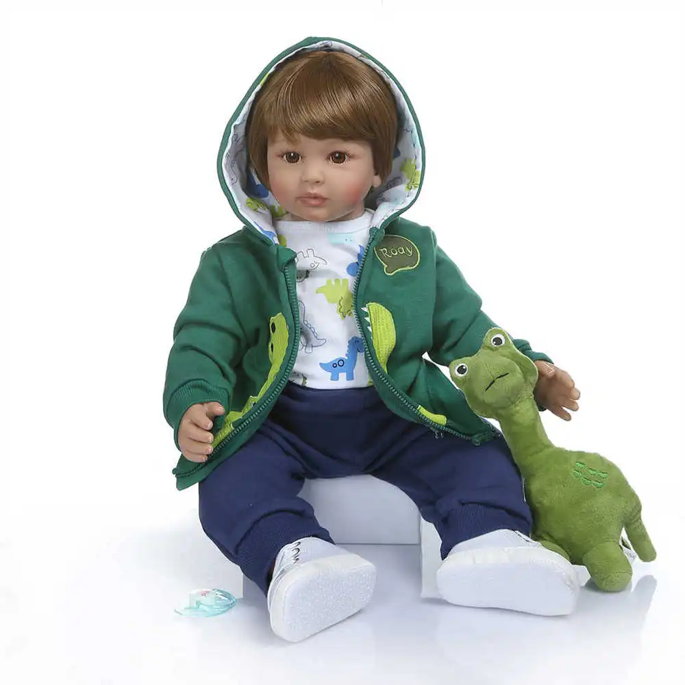 Куклы младенцы для девочек и мальчиков реалистичный Мягкий силикон 24 дюйма с