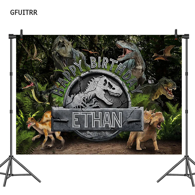 GFUITRR Jurassic Park Birthday Photography Backdrop Dinosaur Party Photo Background Vinyl Photo Booth Props
GFUITRR Jurassic Park Birthday Photography Backdrop Dinosaur Party Photo Background Vinyl Photo Booth Props