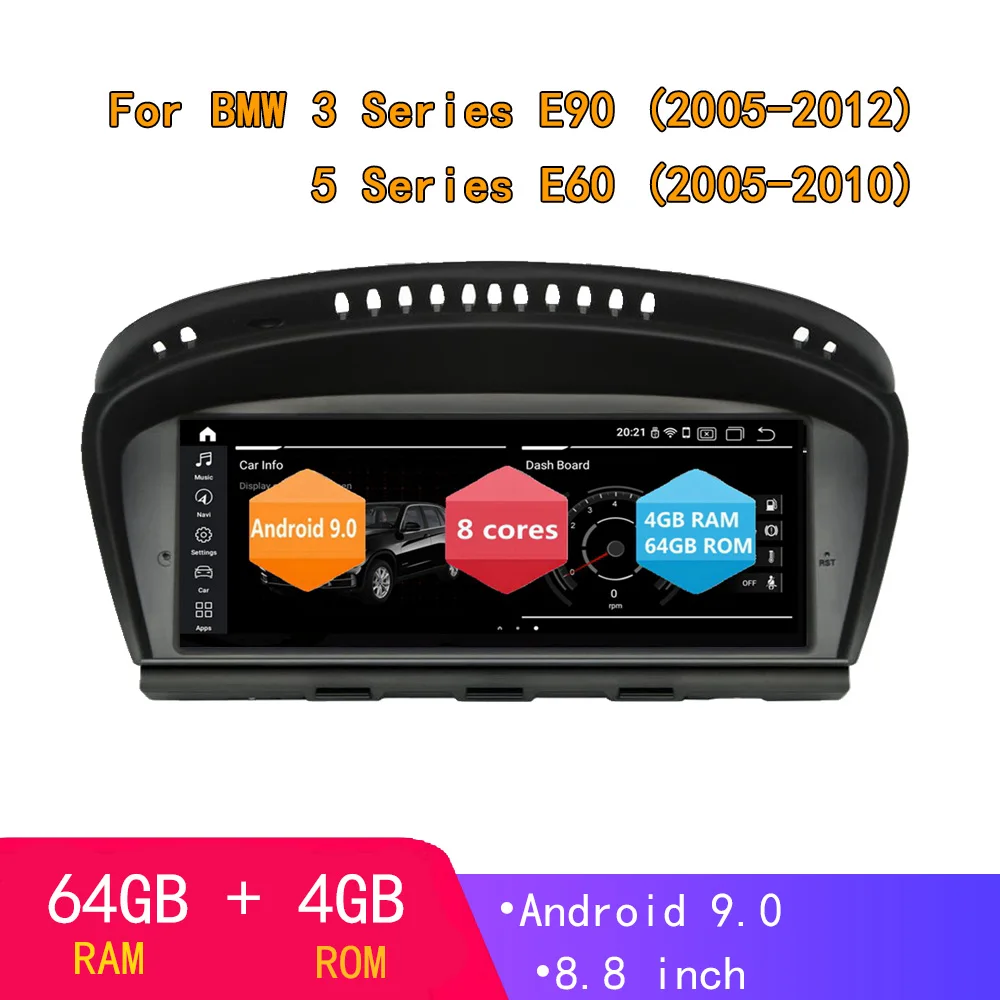 Android 9.0 8 core 4+64G Stereo Radio DVD Player Car GPS Navigation Eonon For BMW 3/5 Series E90/E60/E92
Android 9.0 8 core 4+64G Stereo Radio DVD Player Car GPS Navigation Eonon For BMW 3/5 Series E90/E60/E92